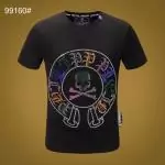 hommes philipp plein t shirt cotton rainbow